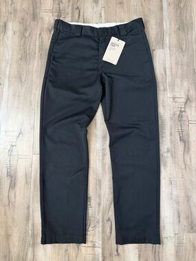 ✅ CARHARTT WORK IN PROGRESS Black Rinsed Master Trousers Pants 33x32